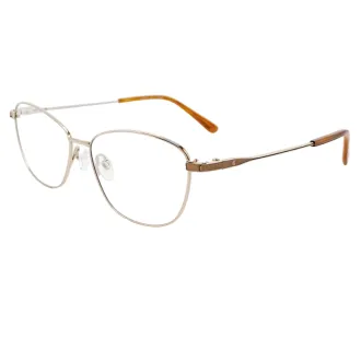 Óculos de Grau Gatinho Bulget BG1732 04A RMD.MTL Prata+Marrom - Feminino