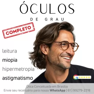 Par de Lentes Leitura Astigmatismo Miopia Hipermetropia - Ornex Basic