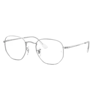 Óculos de Grau Hexagonal Ray-Ban RX6448 2501 54 RMD.MTL Prata