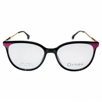 Óculos de Grau Redondo Infantil Ornex LW1897-C1 RPQ.ACT Preto+Dourado - Feminino