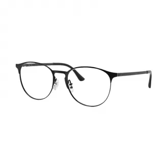 Óculos de Grau Redondo Ray-Ban RX6375 2944 53 RMD.MTL Preto