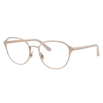Óculos de Grau Redondo Ray-Ban RX6526L 3180 53 RMD.MTL Nude - Feminino