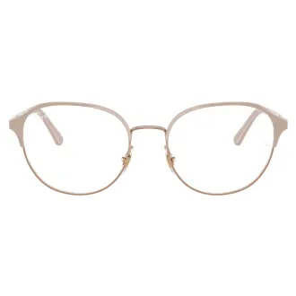 Óculos de Grau Redondo Ray-Ban RX6526L 3180 53 RMD.MTL Nude - Feminino
