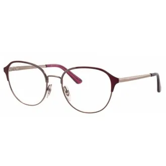 Óculos de Grau Redondo Ray-Ban RX6526L 3181 53 RMD.MTL Vermelho+Rose - Feminino