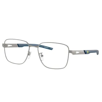 Óculos de Grau Retangular Ferrari FZ7012D 104 55 RGD.MTL Prata+Azul