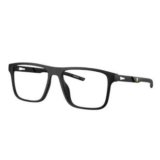 Óculos de Grau Retangular Ferrari FZ8020U 504 55 RGD.MTL Preto