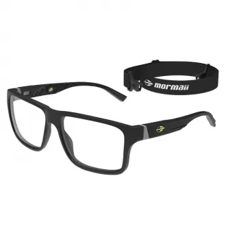 Óculos de Grau Retangular Mormaii Ancara 2 RGD.ACT Preto+Amarelo