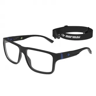 Óculos de Grau Retangular Mormaii Ancara 2 RGD.ACT Preto+Azul