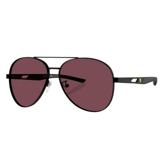 Óculos de Sol Aviador Ferrari FZ5002D 101 1E60 RGD.MTL Preto+Vermelho
