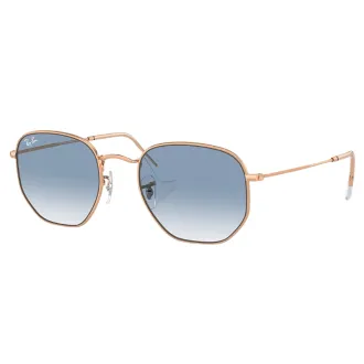 Óculos de Sol Hexagonal Ray-Ban RB3548 001 3F54 RMD.MTL Dourado