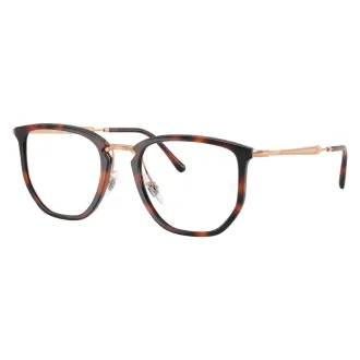Óculos de Sol Hexagonal Ray-Ban RX4451V 5687 53 RMD.MTL Havana+Dourado