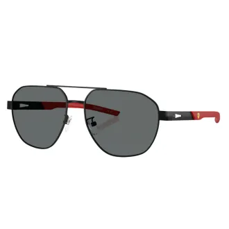 Óculos de Sol Retangular Ferrari Asian Fit FZ5004D 101 8159 RGD.MTL.PLR Preto