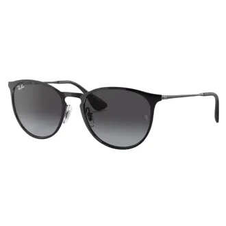 Óculos de Sol Retangular Ray-Ban Erika RB3539 002 8G54 RMD.ACT.MTL Preto