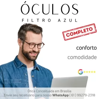 Par de Lentes Filtro Anti Luz Azul - Ornex Basic