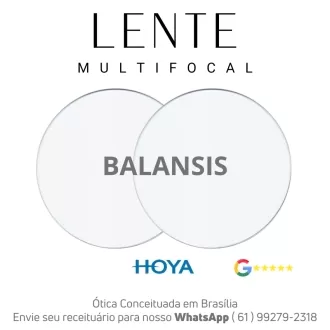 Par de Lentes Progressiva Multifocal em Dobro Hoya Balansis No-Risk BlueControl