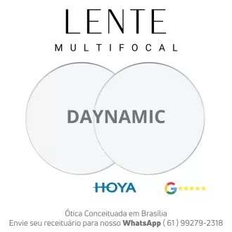 Par de Lentes Progressiva Multifocal em Dobro Hoya Daynamic No-Risk BlueControl