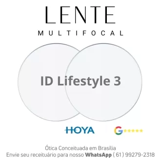 Par de Lentes Progressiva Multifocal em Dobro Hoya ID Lifestyle 3 No-Risk BlueControl