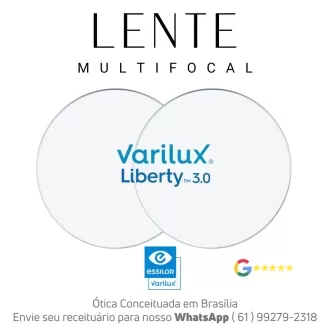 Par de Lentes Multifocal em Dobro Varilux Liberty 3.0 Orma Crizal