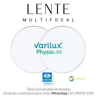 Par de Lentes Multifocal em Dobro Varilux Physio 3.0 Orma Crizal