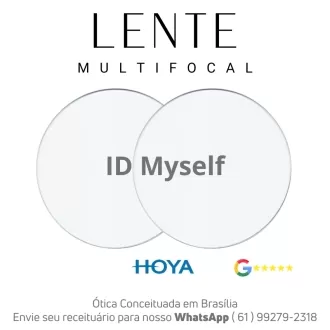 Par de Lentes Progressiva Multifocal em Dobro Hoya ID Myself HV LongLife BlueControl