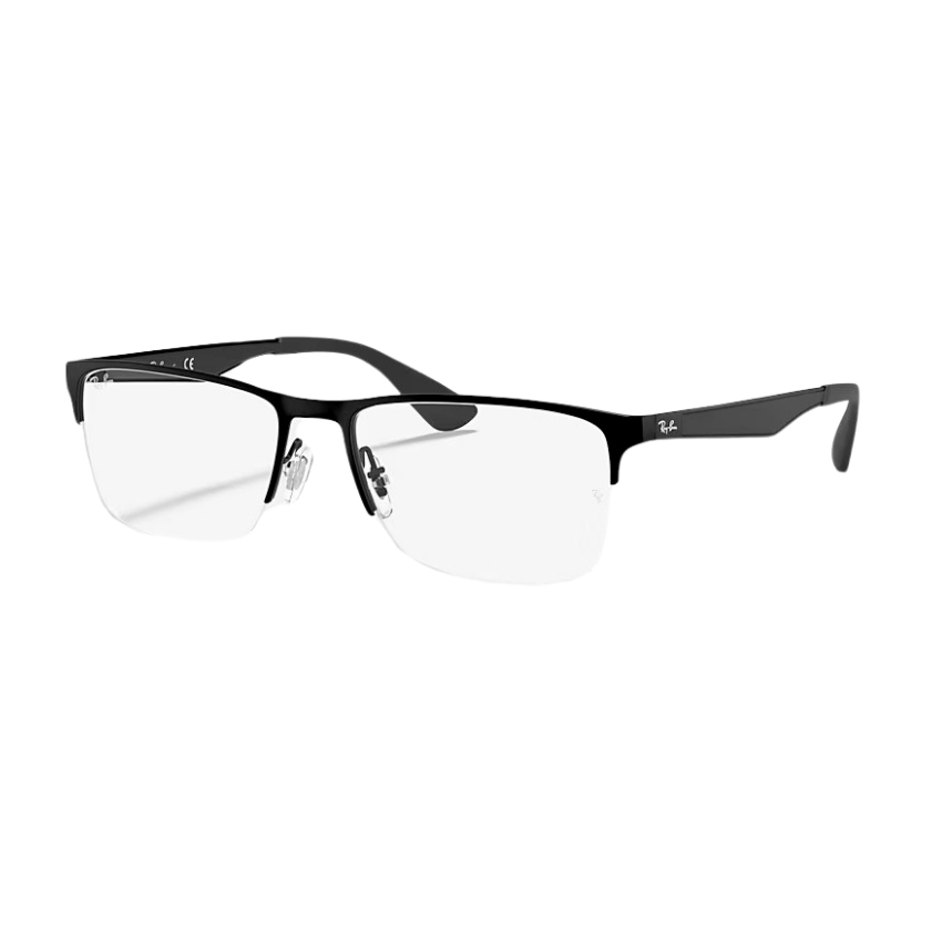 Óculos de Grau Fio de Nylon+Retangular Ray-Ban RX6335 2503 56 RGD.MTL ...