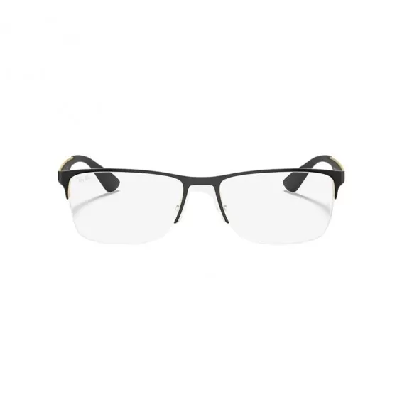 Óculos de Grau Fio de Nylon+Retangular Ray-Ban 0RX6335 2890 56 RGD.MTL ...