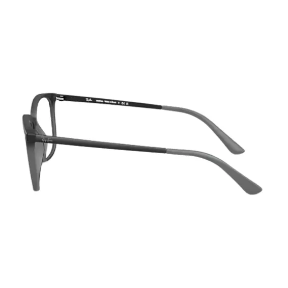 Óculos de Grau Retangular Ray-Ban RX7245L 8390 56 RGD.ACT Cinza - Ótica ...